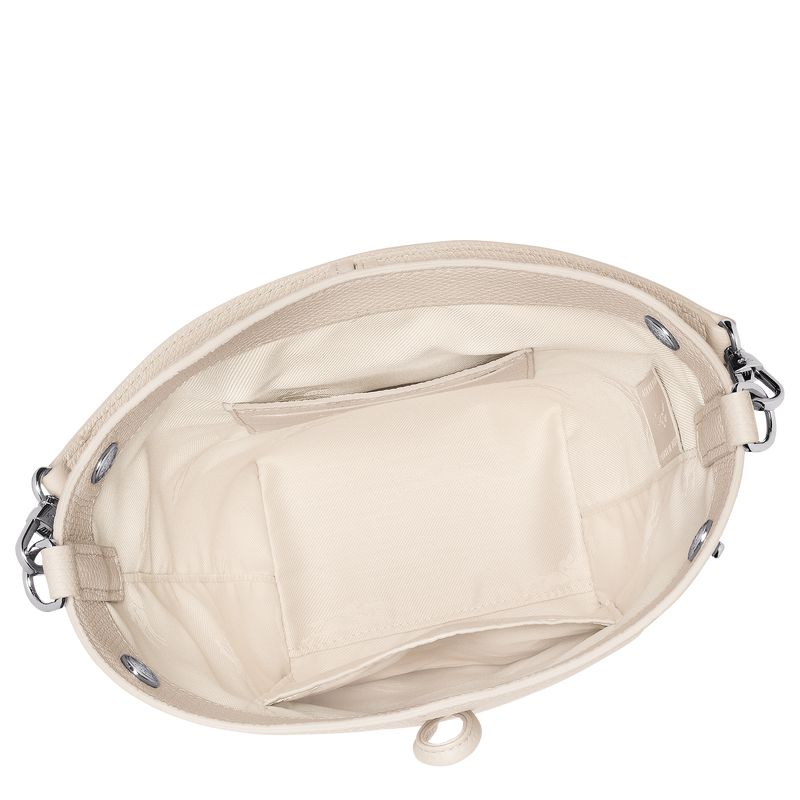 Women Longchamp Le Roseau Xs Bucket Bag Beige | Ireland-657PRLWZX