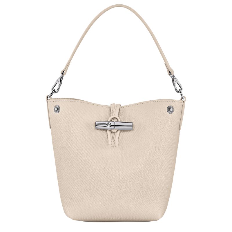 Women Longchamp Le Roseau Xs Bucket Bag Beige | Ireland-657PRLWZX