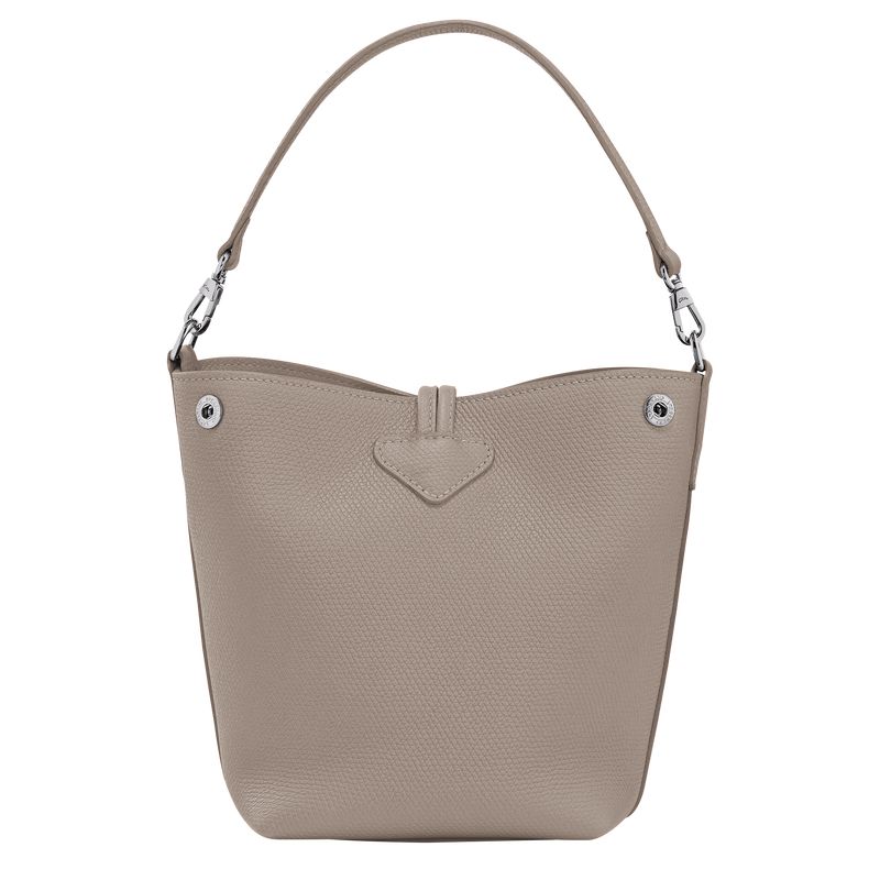 Women Longchamp Le Roseau Xs Bucket Bag Beige | Ireland-281ZLIRDX