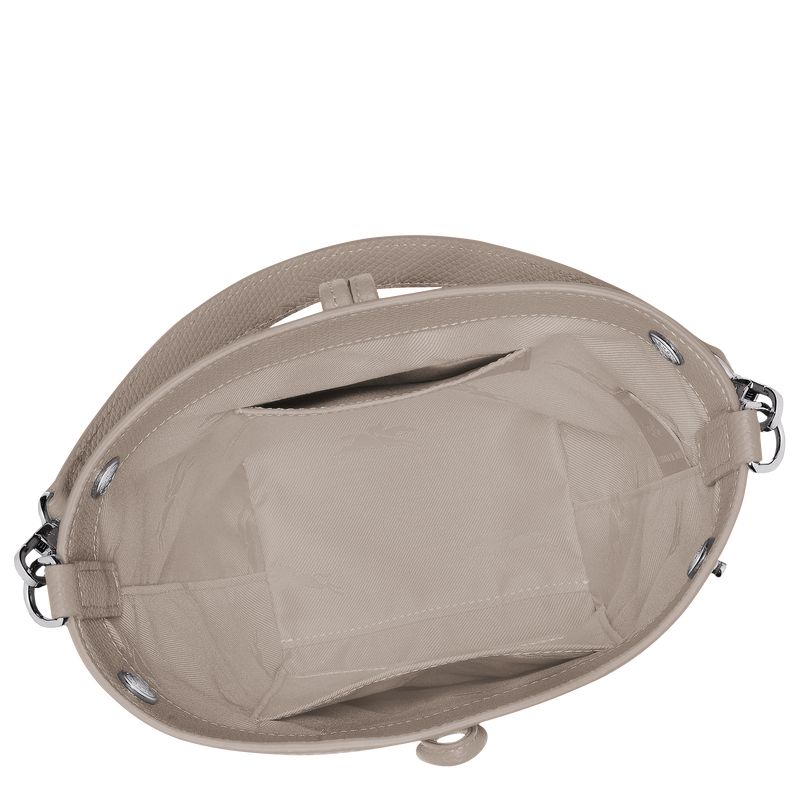 Women Longchamp Le Roseau Xs Bucket Bag Beige | Ireland-281ZLIRDX