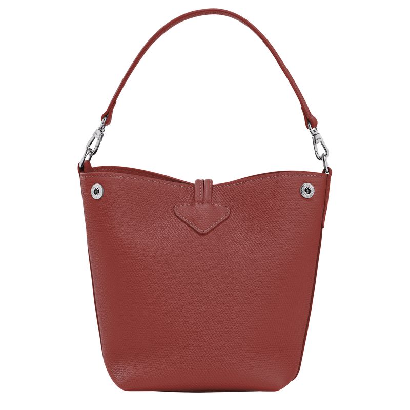 Women Longchamp Le Roseau Xs Bucket Bag Brown | Ireland-750TGPCKU