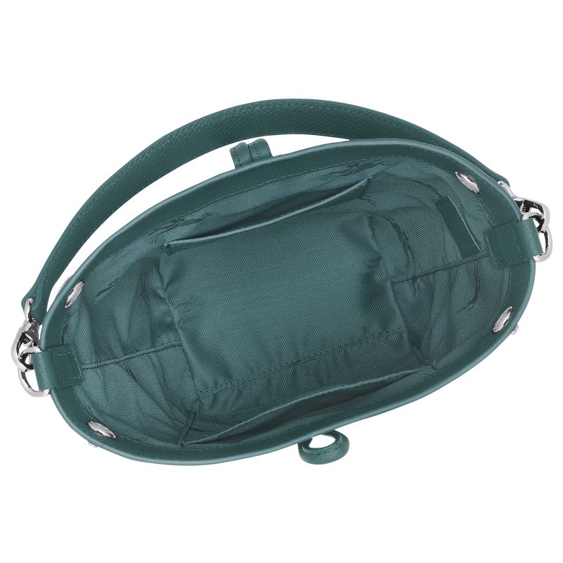 Women Longchamp Le Roseau Xs Bucket Bag Blue Green | Ireland-654UTXEFK