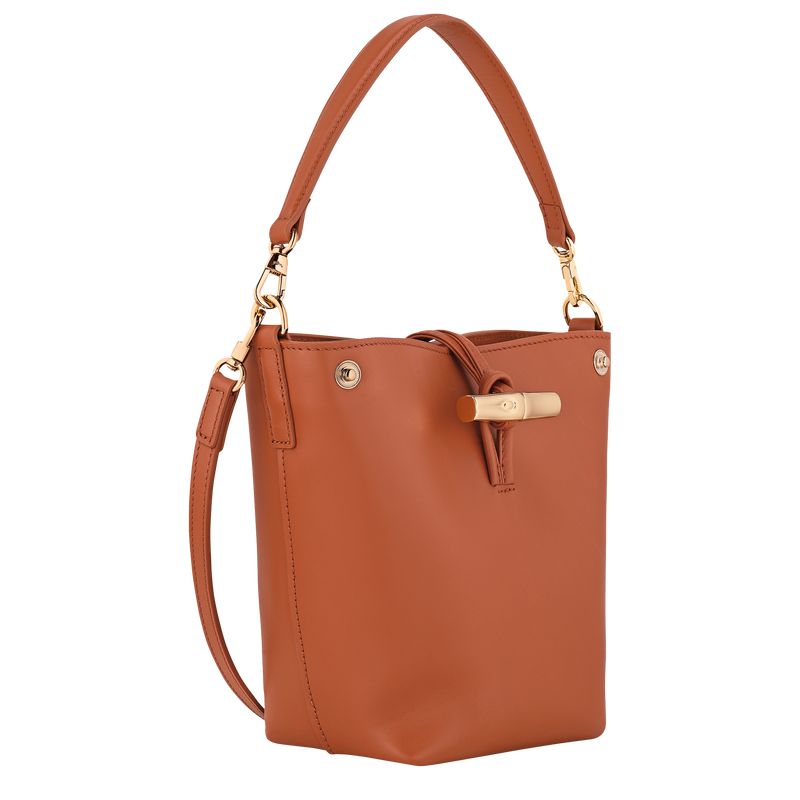 Women Longchamp Le Roseau Xs Bucket Bag Orange | Ireland-948WORBQM