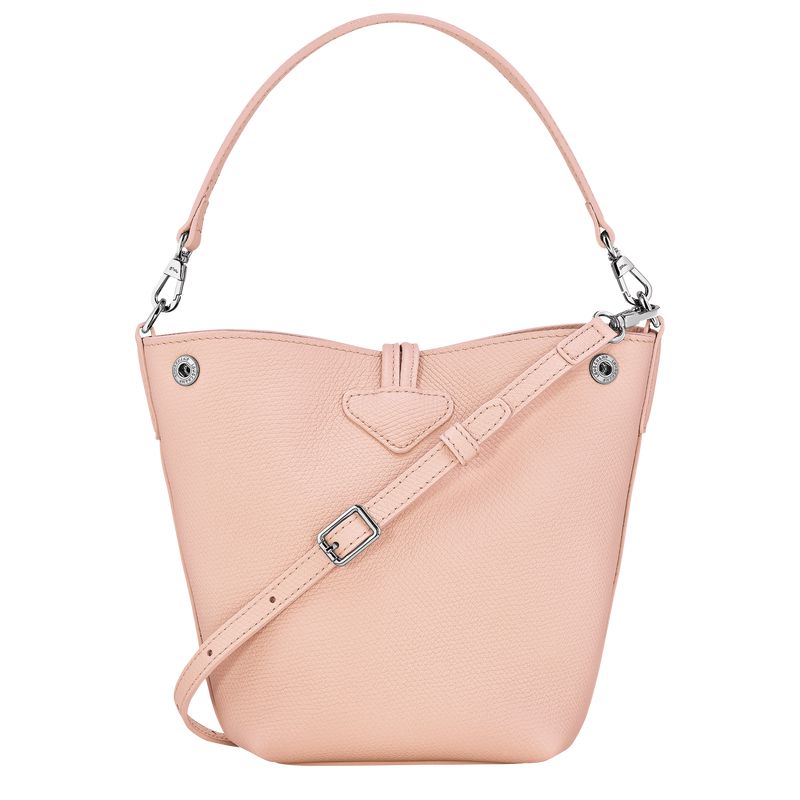 Women Longchamp Le Roseau Xs Bucket Bag Light Rose | Ireland-912ATUFOK