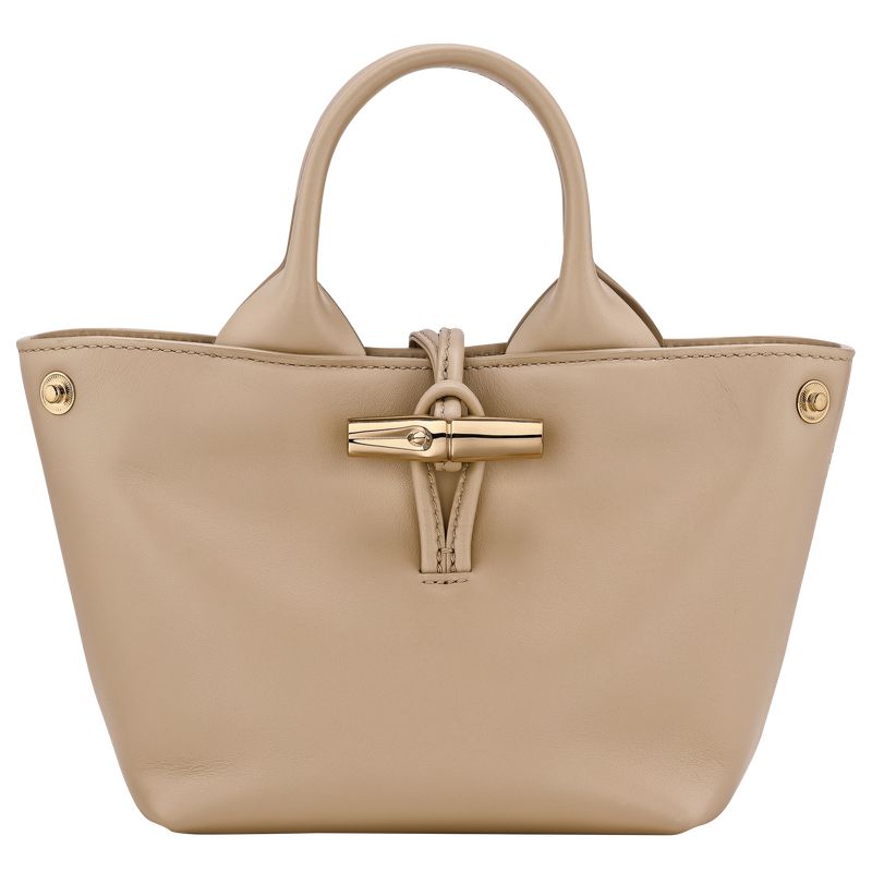 Women Longchamp Le Roseau Xs Handbag Beige | Ireland-245YWPRCG