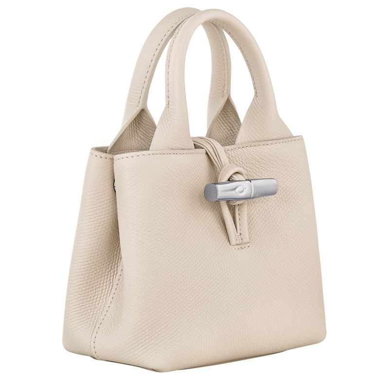 Women Longchamp Le Roseau Xs Handbag Beige | Ireland-754CZILVF