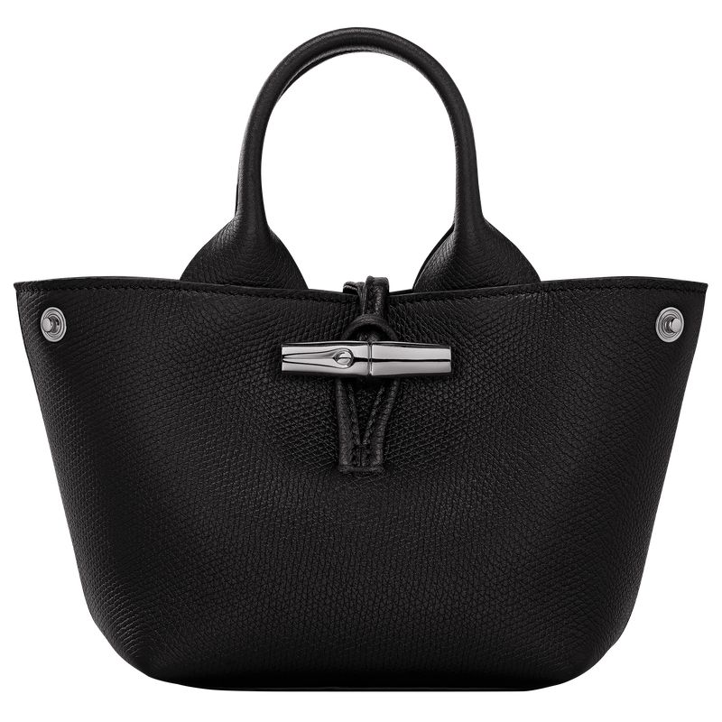 Women Longchamp Le Roseau Xs Handbag Black | Ireland-703UOSNAE