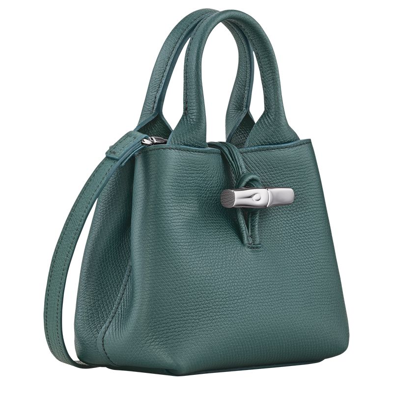 Women Longchamp Le Roseau Xs Handbag Blue Green | Ireland-254BLTDOE