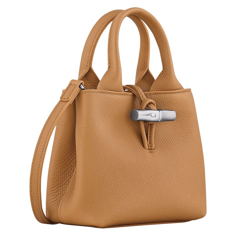 Women Longchamp Le Roseau Xs Handbag Brown | Ireland-640EKTUSY