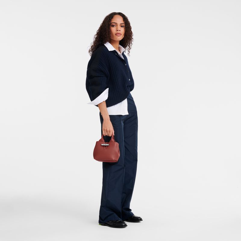 Women Longchamp Le Roseau Xs Handbag Brown | Ireland-549PEUTNZ