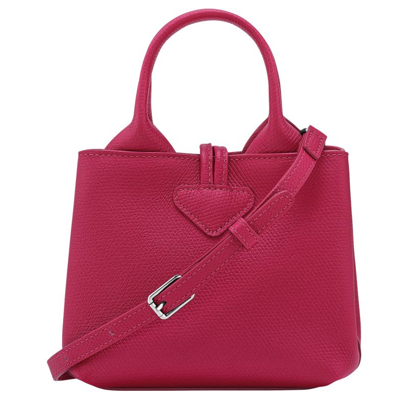 Women Longchamp Le Roseau Xs Handbag Dark Pink | Ireland-809RWYUTZ