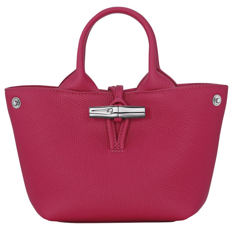 Women Longchamp Le Roseau Xs Handbag Dark Pink | Ireland-809RWYUTZ