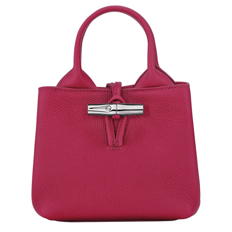 Women Longchamp Le Roseau Xs Handbag Dark Pink | Ireland-809RWYUTZ