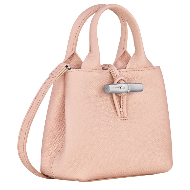 Women Longchamp Le Roseau Xs Handbag Light Rose | Ireland-481KNMVBD