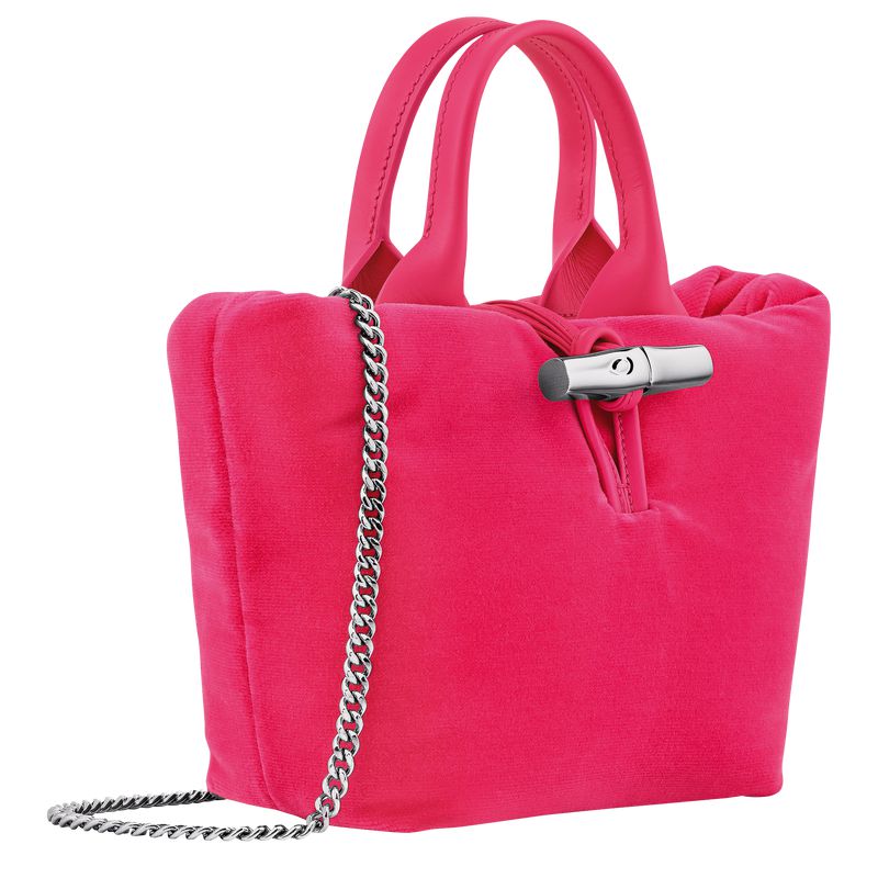 Women Longchamp Le Roseau Xs Handbag Pink | Ireland-280ODRLBX