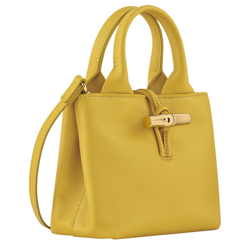 Women Longchamp Le Roseau Xs Handbag Yellow | Ireland-278EOATCV