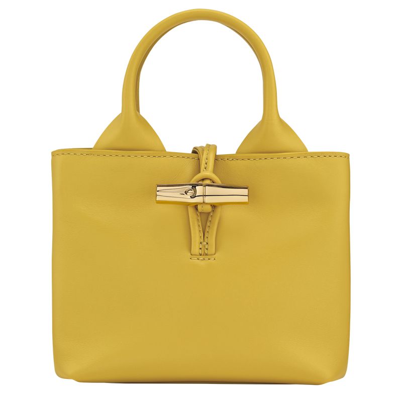 Women Longchamp Le Roseau Xs Handbag Yellow | Ireland-278EOATCV