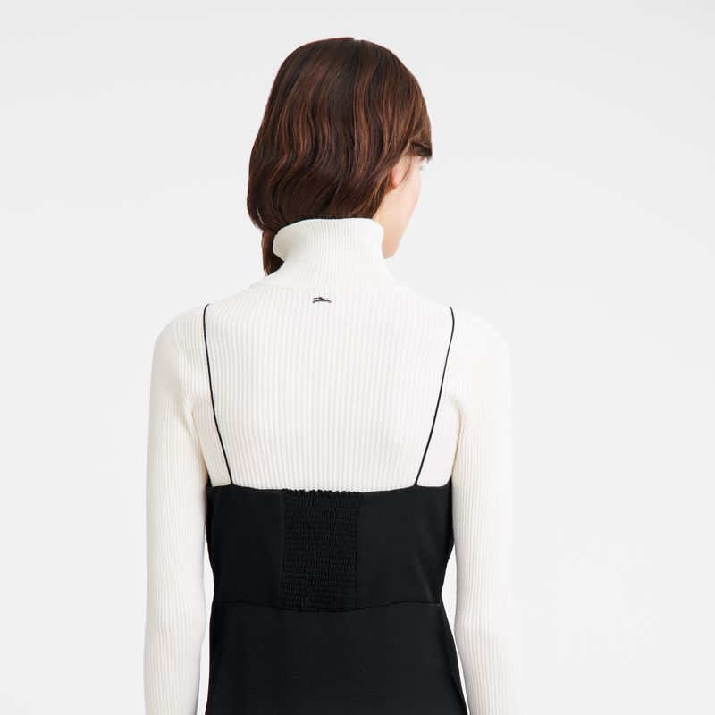 Women Longchamp Long Dress Black | Ireland-526OLZAUH
