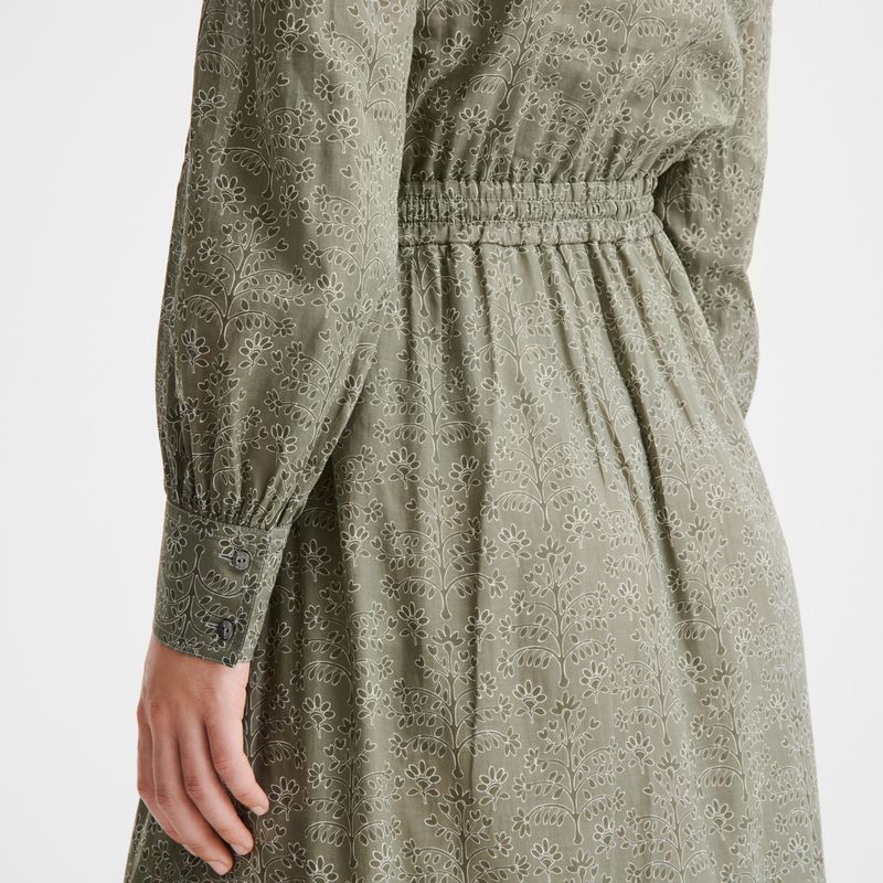 Women Longchamp Long Dress Green | Ireland-679AEBMZO