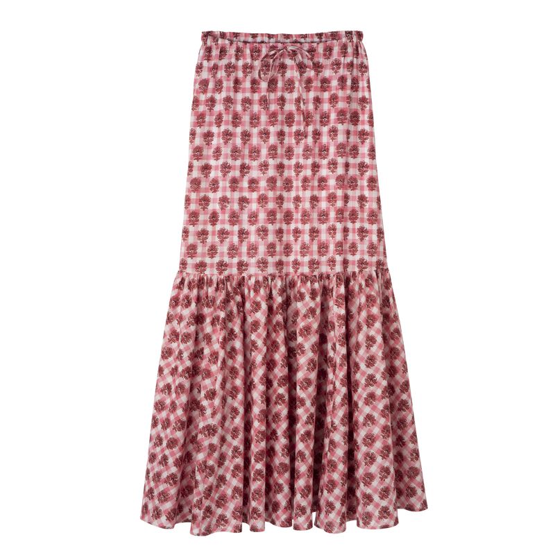 Women Longchamp Long Skirts Pink | Ireland-597SBYKQR