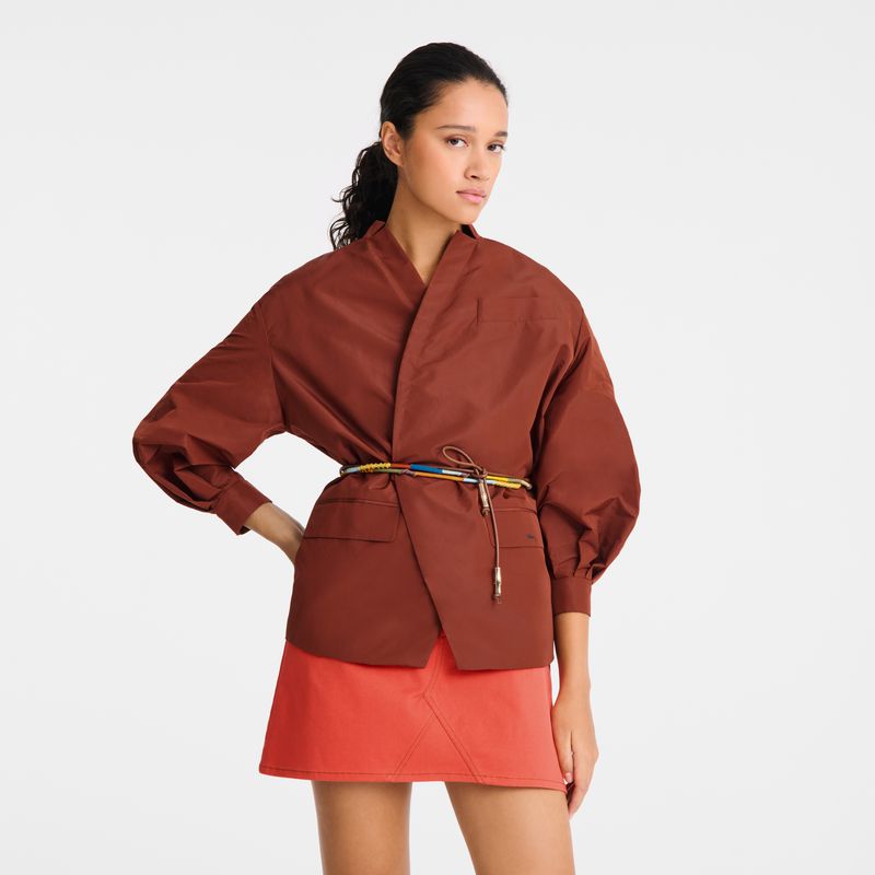 Women Longchamp Longfriend Belt Brown | Ireland-329TISOGX