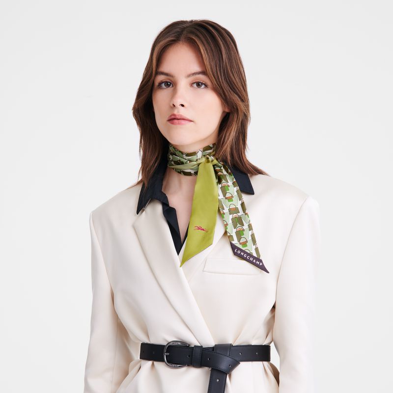 Women Longchamp Origami Le Pliage Headband Green | Ireland-607WXEGVM