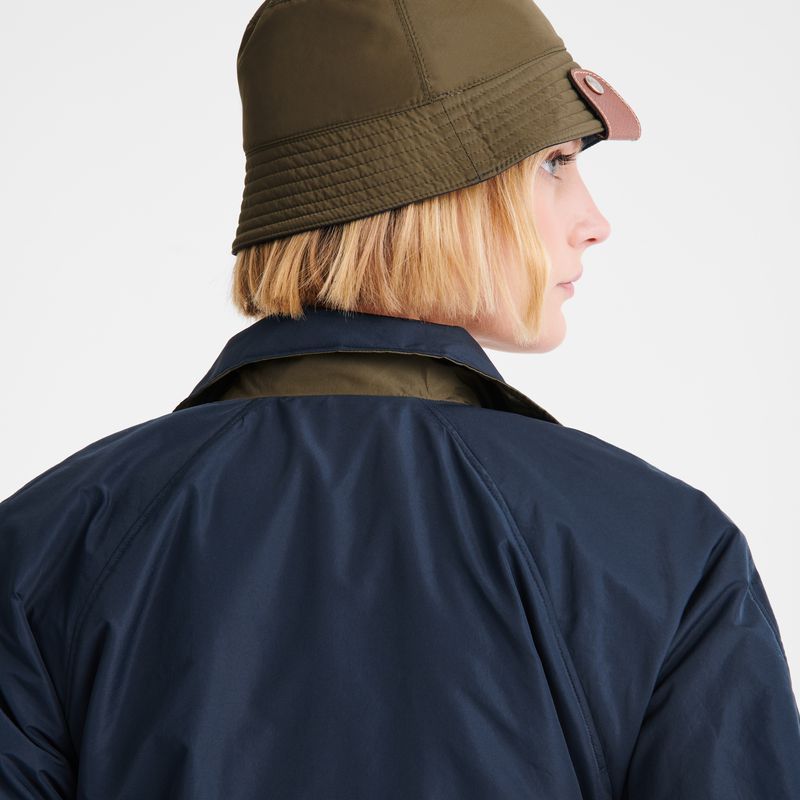 Women Longchamp Padded Blouson Jacket Navy | Ireland-963DNXRAO