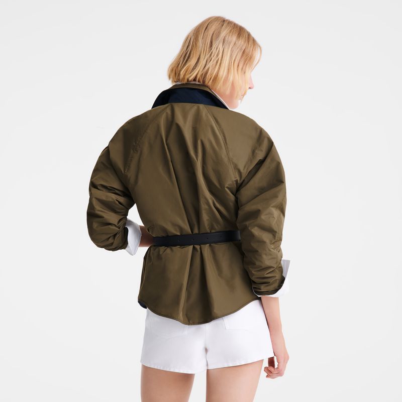 Women Longchamp Padded Blouson Jacket Navy | Ireland-963DNXRAO