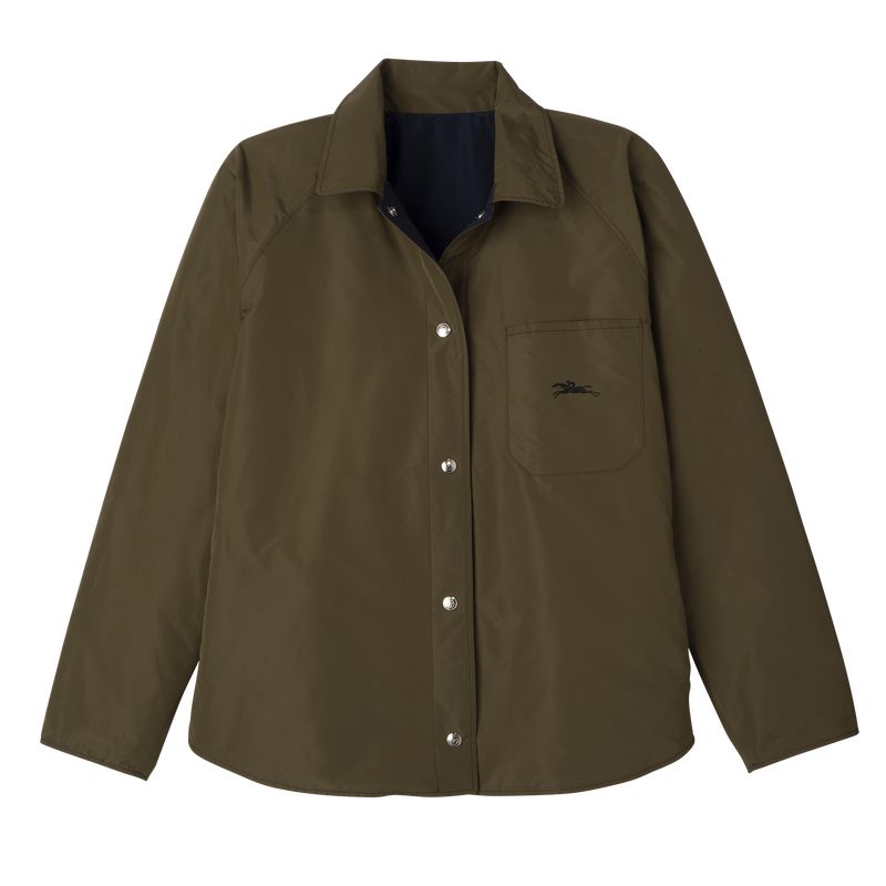 Women Longchamp Padded Blouson Jacket Navy | Ireland-963DNXRAO