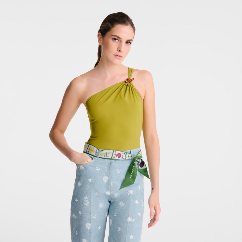 Women Longchamp Pink And Green Headband Green / Multicolor | Ireland-102ISKEUJ
