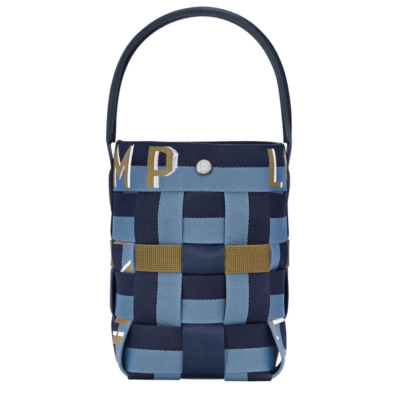 Women Longchamp Re-play Xs Bucket Bag Navy | Ireland-819IDOZBH