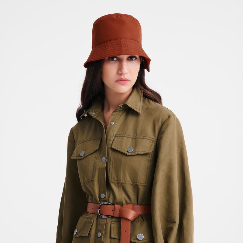 Women Longchamp Reversible Bucket Hat Brown / Pink | Ireland-372EFSZOX