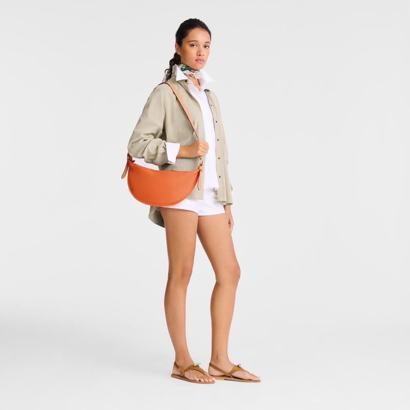Women Longchamp Smoothie M Crossbody Bag Orange | Ireland-246ACPQRE