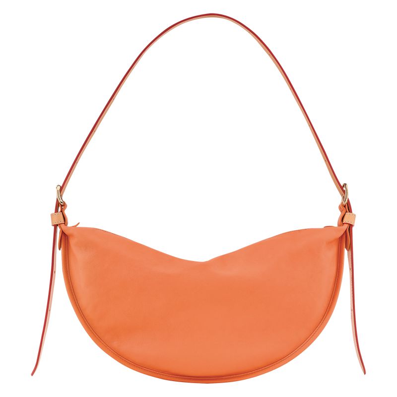 Women Longchamp Smoothie M Crossbody Bag Orange | Ireland-246ACPQRE