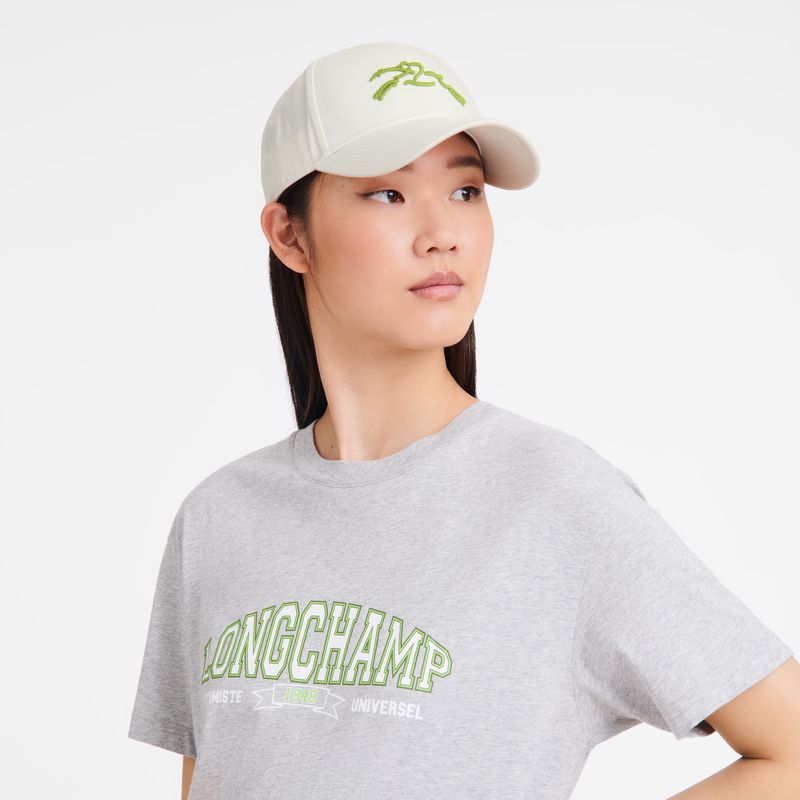 Women Longchamp Solid Cap White | Ireland-948IUMJDG