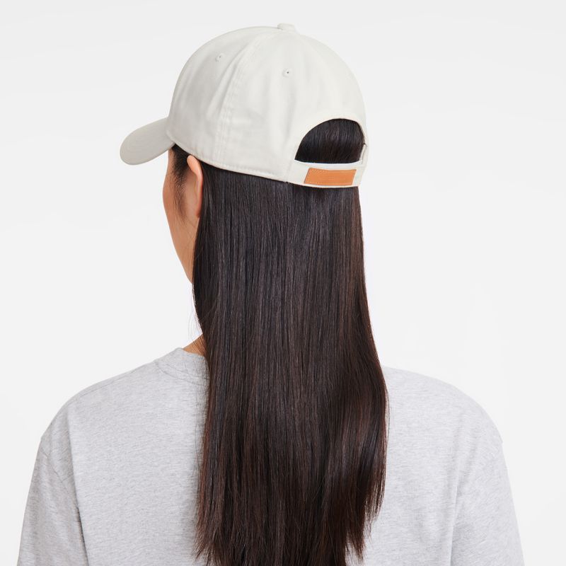 Women Longchamp Solid Cap White | Ireland-948IUMJDG