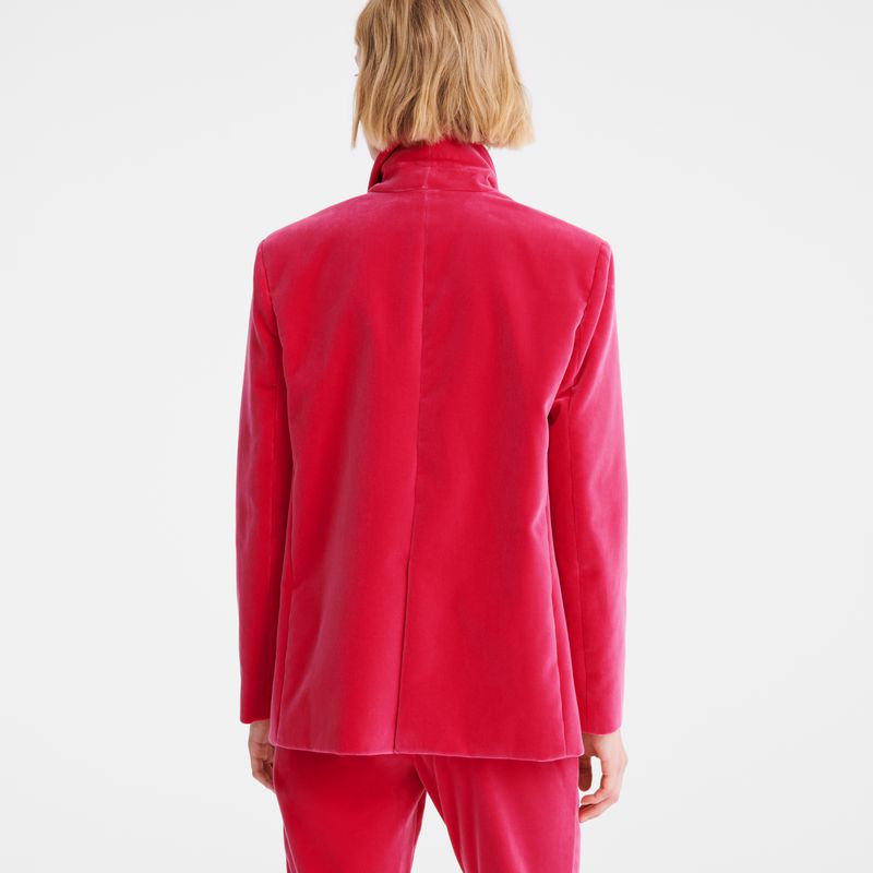 Women Longchamp Velvet Jacket Pink | Ireland-073SDWMTJ