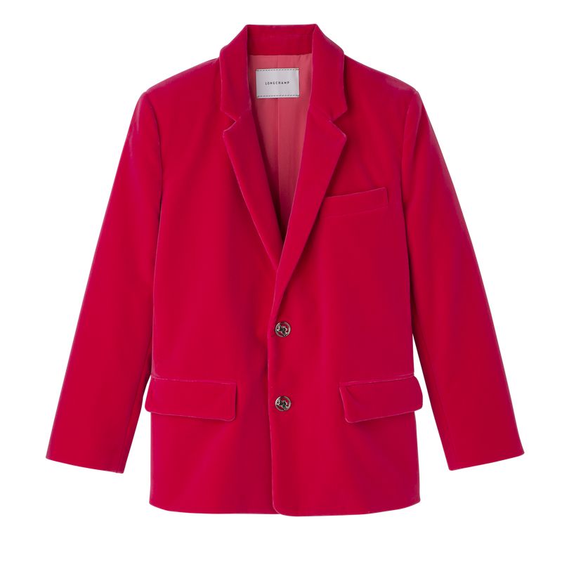 Women Longchamp Velvet Jacket Pink | Ireland-073SDWMTJ