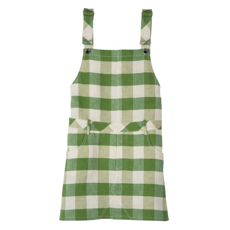 Women Longchamp Vichy Jacquard Dress Green | Ireland-213CZITAW