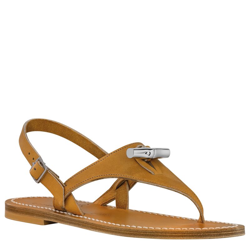 Women Longchamp X K.Jacques Sandals Brown | Ireland-425URIWDJ
