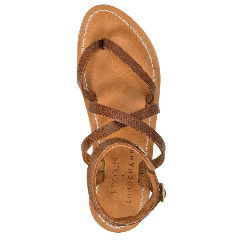 Women Longchamp X K.Jacques Sandals Brown | Ireland-638OWMHGT