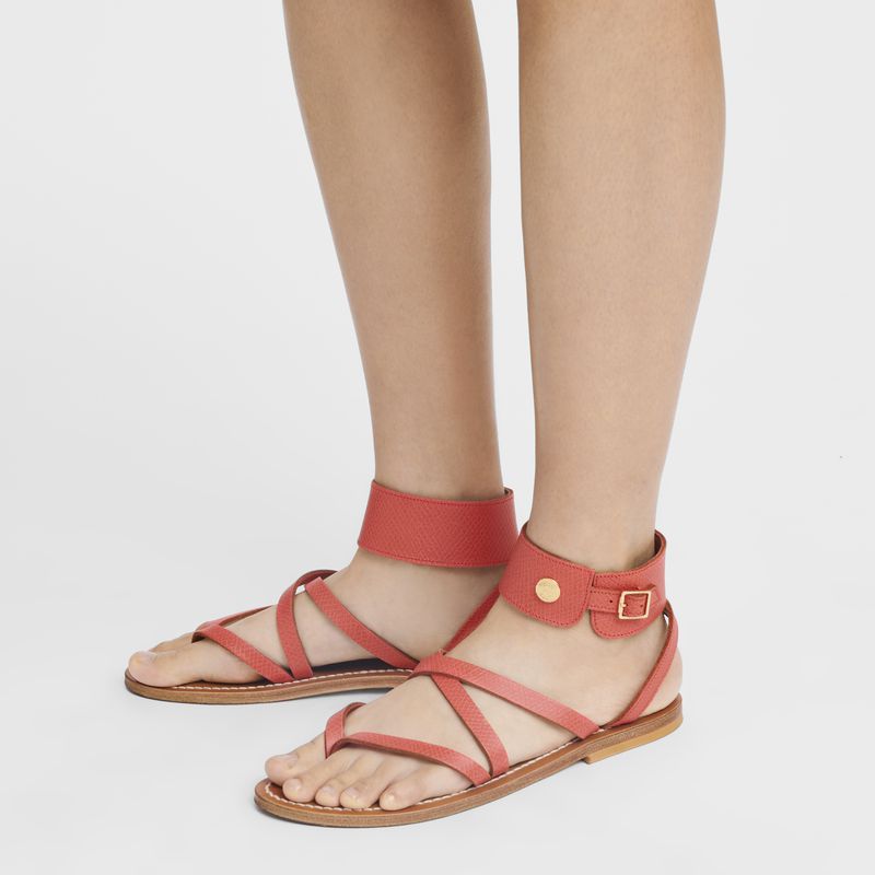 Women Longchamp X K.Jacques Sandals Orange | Ireland-826ZTNFLG