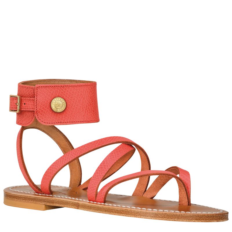 Women Longchamp X K.Jacques Sandals Orange | Ireland-826ZTNFLG