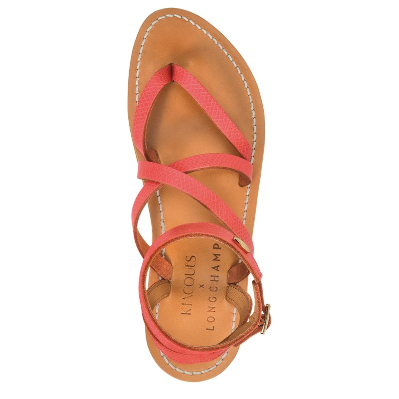 Women Longchamp X K.Jacques Sandals Orange | Ireland-826ZTNFLG