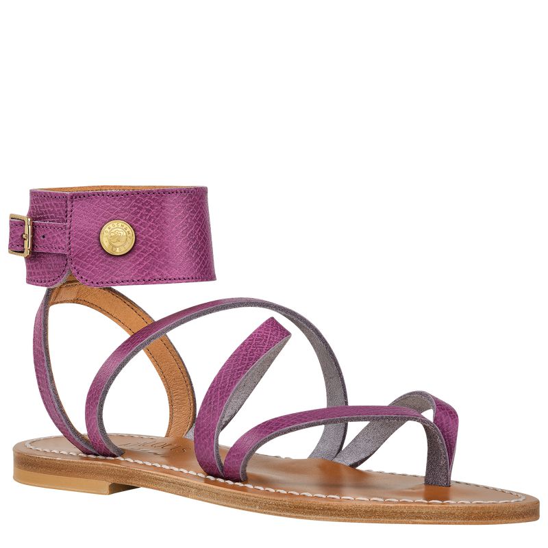 Women Longchamp X K.Jacques Sandals Purple | Ireland-458ROXDQP