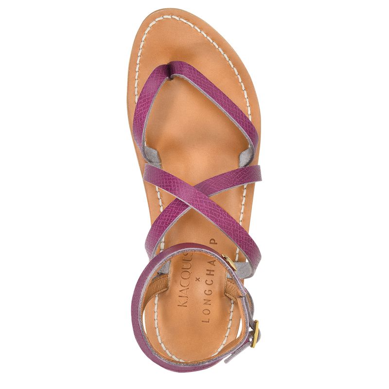 Women Longchamp X K.Jacques Sandals Purple | Ireland-458ROXDQP