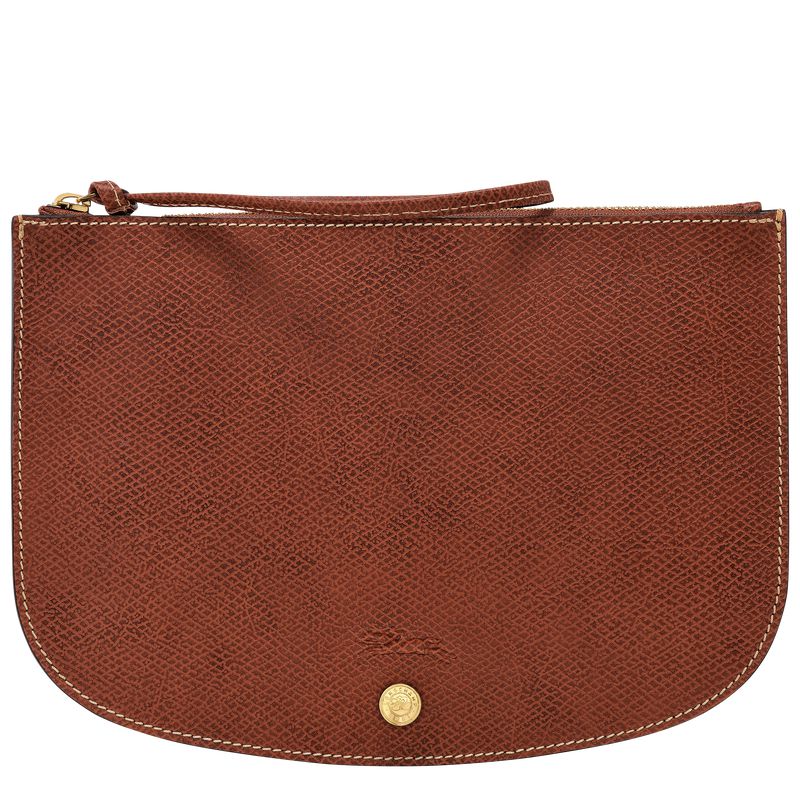 Women Longchamp Épure Pouch Brown | Ireland-281CIHPJL