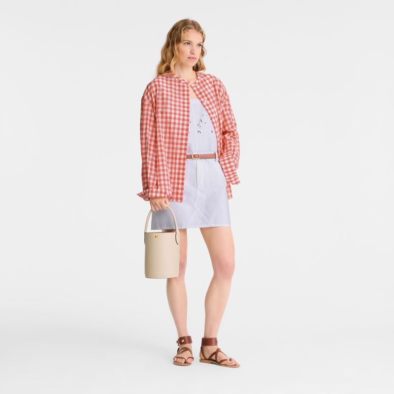 Women Longchamp Épure S Bucket Bag Beige | Ireland-852SWZRHM
