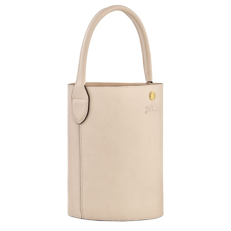 Women Longchamp Épure S Bucket Bag Beige | Ireland-852SWZRHM