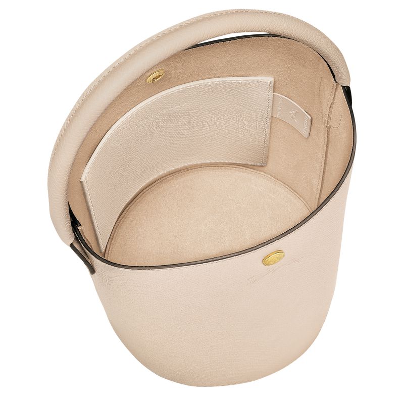 Women Longchamp Épure S Bucket Bag Beige | Ireland-852SWZRHM